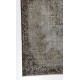 Gray Color OVERDYED Handmade Vintage Turkish Rug