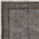 Modern Handmade Upcycled Turkish Rug in Gray Color