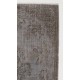 Gray Color OVERDYED Handmade Vintage Turkish Rug Gray Color OVERDYED Handmade Vintage Turkish Rug