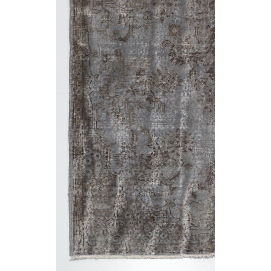 Gray Color OVERDYED Handmade Vintage Turkish Rug Gray Color OVERDYED Handmade Vintage Turkish Rug