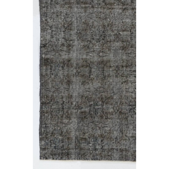 Gray Color OVERDYED Handmade Vintage Turkish Rug Gray Color OVERDYED Handmade Vintage Turkish Rug