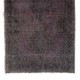 Hand-knotted Vintage Turkish Runner Rug Over-dyed in Gray for Hallway Decor