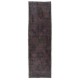 Hand-knotted Vintage Turkish Runner Rug Over-dyed in Gray for Hallway Decor Hand-knotted Vintage Turkish Runner Rug Over-dyed in Gray for Hallway Decor