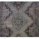 Gray Color OVERDYED Handmade Vintage Turkish Runner Gray Color OVERDYED Handmade Vintage Turkish Runner