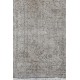 Vintage Garden Design HANDMADE Turkish rug Overdyed in Gray Color.