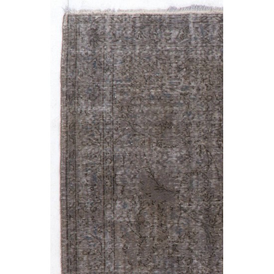 Gray Color OVERDYED Handmade Vintage Turkish Rug Gray Color OVERDYED Handmade Vintage Turkish Rug