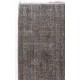 Gray Color OVERDYED Handmade Vintage Turkish Rug Gray Color OVERDYED Handmade Vintage Turkish Rug