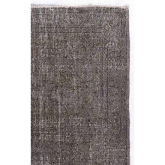 Gray Color OVERDYED Handmade Vintage Turkish Rug Gray Color OVERDYED Handmade Vintage Turkish Rug