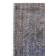 Gray Color Overdyed Handmade Vintage Turkish Rug. Great 4 Modern Interiors