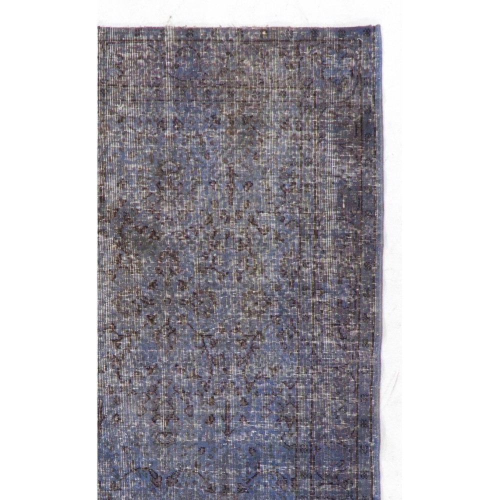 Gray Color Overdyed Handmade Vintage Turkish Rug. Great 4 Modern Interiors