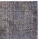 Gray Color Overdyed Handmade Vintage Turkish Rug. Great 4 Modern Interiors