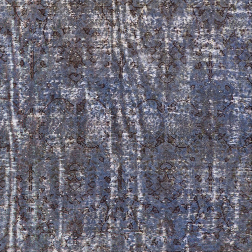 Gray Color Overdyed Handmade Vintage Turkish Rug. Great 4 Modern Interiors