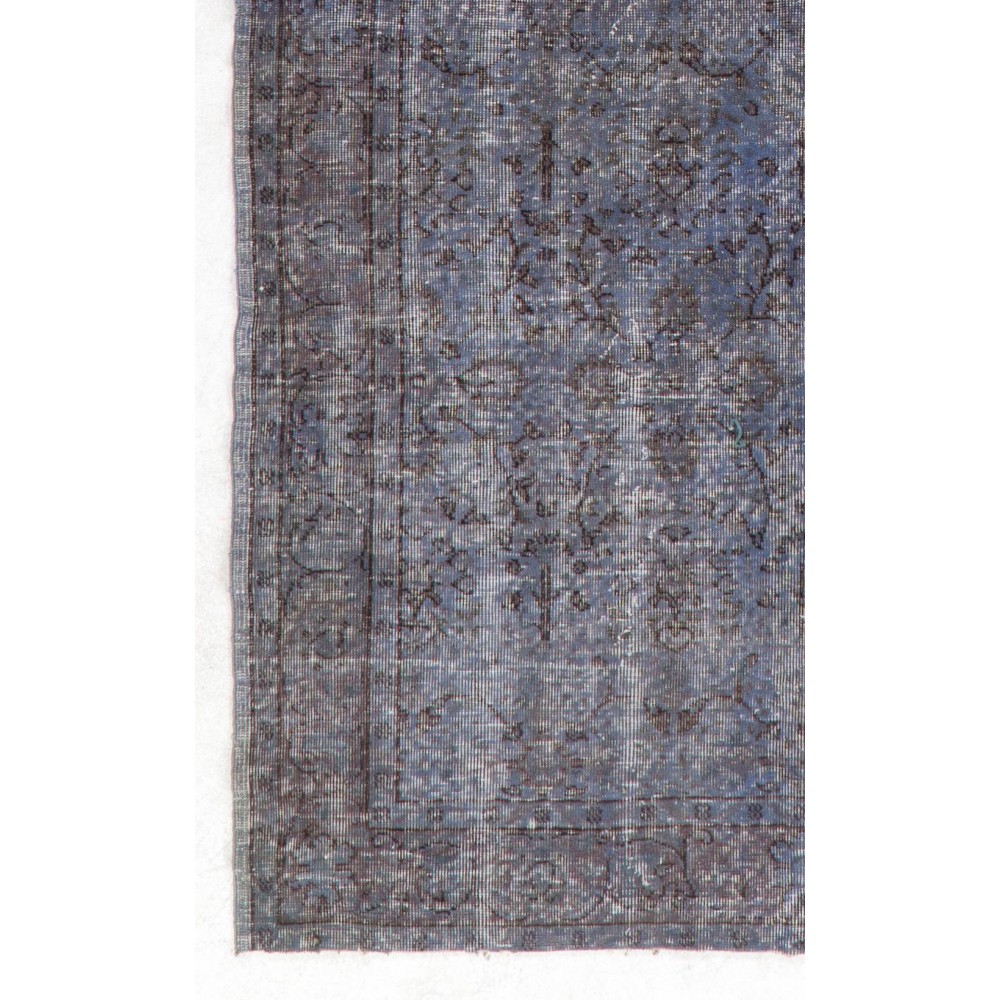 Gray Color Overdyed Handmade Vintage Turkish Rug. Great 4 Modern Interiors