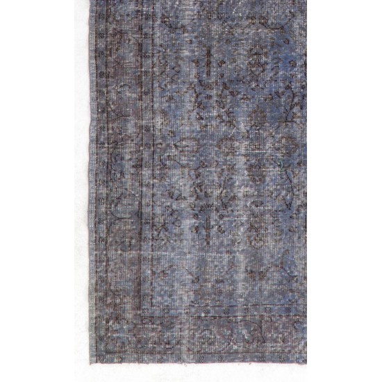 Gray Color OVERDYED Handmade Vintage Turkish Rug. Great 4 Modern Interiors