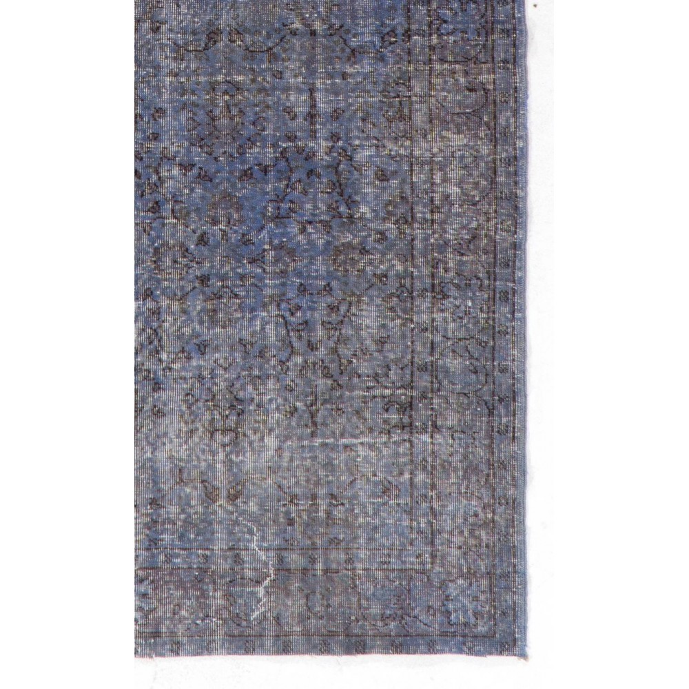 Gray Color Overdyed Handmade Vintage Turkish Rug. Great 4 Modern Interiors