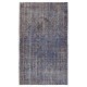 Gray Color Overdyed Handmade Vintage Turkish Rug. Great 4 Modern Interiors