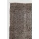 Gray Color OVERDYED Handmade Vintage Turkish Rug Gray Color OVERDYED Handmade Vintage Turkish Rug