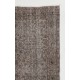 Gray Color OVERDYED Handmade Vintage Turkish Rug Gray Color OVERDYED Handmade Vintage Turkish Rug