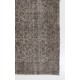 Gray Color OVERDYED Handmade Vintage Turkish Rug Gray Color OVERDYED Handmade Vintage Turkish Rug