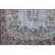 Contemporary Handmade Turkish Area Rug in Gray Color