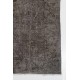 Gray Color OVERDYED Handmade Vintage Turkish Rug