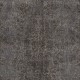 Gray Color Overdyed Distressed Vintage Turkish Area Rug