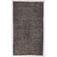 Gray Color OVERDYED Distressed Vintage Turkish Rug