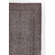 Handmade Turkish Rug in Gray Color, Modern Upcycled Wool Grey Rug