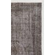 Gray Color OVERDYED Handmade Vintage Turkish Rug Gray Color OVERDYED Handmade Vintage Turkish Rug