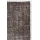 Handmade Vintage Turkish Rug in Gray Color