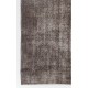 Handmade Vintage Turkish Rug in Gray Color