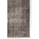 Handmade Vintage Turkish Rug in Gray Color