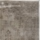 Handmade Turkish Rug in Gray Color, Modern Upcycled Wool Grey Rug