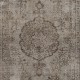 Handmade Turkish Rug in Gray Color, Modern Upcycled Wool Grey Rug