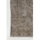 Handmade Turkish Rug in Gray Color, Modern Upcycled Wool Grey Rug