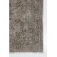 Handmade Turkish Rug in Gray Color, Modern Upcycled Wool Grey Rug