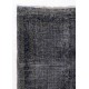 Gray Color OVERDYED Handmade Vintage Turkish Rug