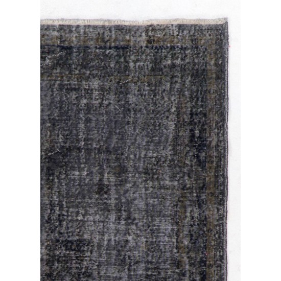 Gray Color OVERDYED Handmade Vintage Turkish Rug Gray Color OVERDYED Handmade Vintage Turkish Rug