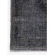 Handmade Turkish Rug in Black Color, Modern Upcycled Wool Rug