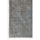 Gray Color OVERDYED Handmade Vintage Turkish Rug for Modern Interiors Gray Color OVERDYED Handmade Vintage Turkish Rug for Modern Interiors