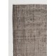 Gray Color OVERDYED Distressed Vintage Turkish Rug