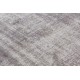 Gray Color Overdyed Distressed Vintage Turkish Rug