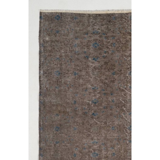 Gray Color OVERDYED Handmade Vintage Turkish Rug Gray Color OVERDYED Handmade Vintage Turkish Rug