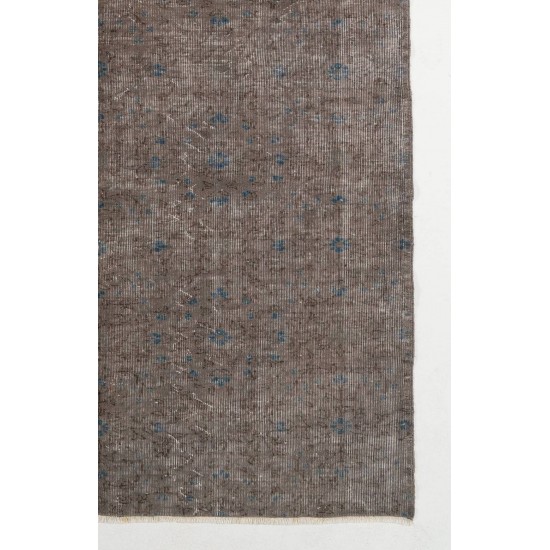 Gray Color OVERDYED Handmade Vintage Turkish Rug Gray Color OVERDYED Handmade Vintage Turkish Rug