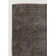 Gray Color Overdyed Handmade Vintage Turkish Rug