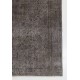 Gray Color OVERDYED Handmade Vintage Turkish Rug