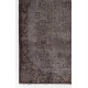 Gray Color Overdyed Handmade Vintage Turkish Rug