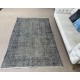 Gray Color Overdyed Handmade Vintage Turkish Rug