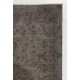 Upcycled Handmade Turkish Area Rug. Modern Gray Overdyed Wool Carpet