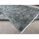 Upcycled Handmade Turkish Area Rug. Modern Gray Overdyed Wool Carpet
